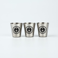 Новый год. Набор стопок в чехле из кожзама &laquo;Праздник&raquo;, 3 шт х 30 мл