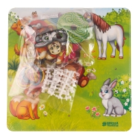 Геоборд с доп. элементами &laquo;Мамы и дети&raquo; 20&times;20 см