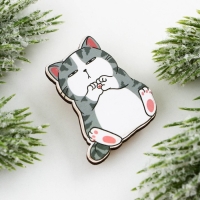 Новогодний значок в коробочке «Новый год: Котик» 3,1 х 3,7 см Новогодний значок в коробочке «Новый год: Котик» 3,1 х 3,7 см