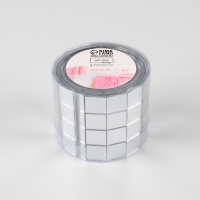 Зеркальная мозайка клеевая, 1 &times; 1 см, 4 ряда 4 см &times; 1 м, серебряное стекло