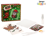 Аквамозаика &laquo;Дед Мороз: Оленёнок и конфетка&raquo;, 3 фигурки, 903 шарика