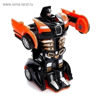 Робот инерционный &laquo;Спорткар&raquo;, трансформируется автоматически при столкновении, цвет МИКС