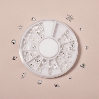 Фигурки для ногтей &laquo;Океан&raquo;, металлические, объёмные, серебристые