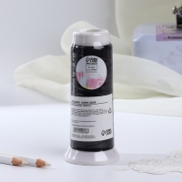 Нить атласная, 120D/2, 700 м, цвет чёрный Нить атласная, 120D/2, 700 м, цвет чёрный