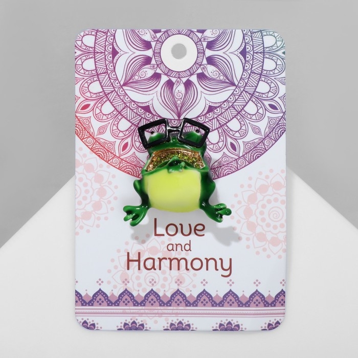 Брошь «Лягушка» крэйзи, цветная в золоте Брошь «Лягушка» крэйзи, цветная в золоте