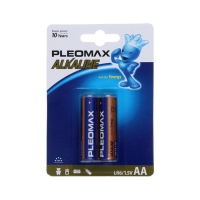 Батарейка алкалиновая Pleomax, AA, LR6-2BL, 1.5В, блистер, 2 шт. Батарейка алкалиновая Pleomax, AA, LR6-2BL, 1.5В, блистер, 2 шт.