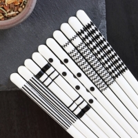 Набор керамических палочек для суши «Геометрия», 10 предметов, h=24,5 см Набор керамических палочек для суши «Геометрия», 10 предметов, h=24,5 см