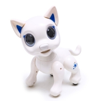 Робот собака &laquo;Питомец&raquo; IQ BOT, на пульте управления, интерактивный: звук, свет, на батарейках, белый