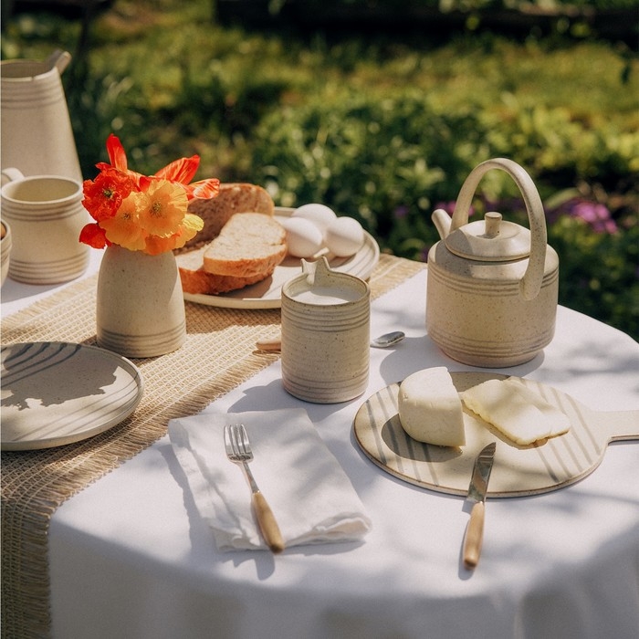 Сливочник керамический SL Home &laquo;Райяс&raquo;, 450 мл, цвет бежевый