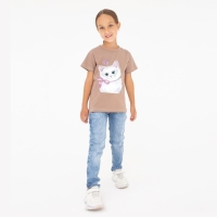 Термотрансфер с блёстками &laquo;Кошка принцесса&raquo;, 15 &times; 20 см