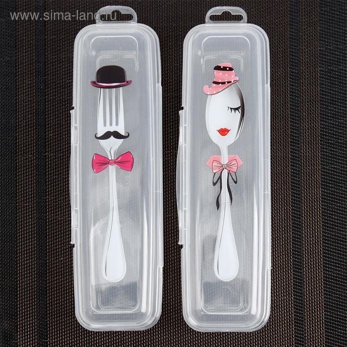 Футляр для столовых приборов Доляна, 24&times;7,5&times;3,8 см, рисунок МИКС