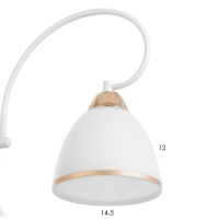 Люстра "Сампи" 5хЕ27 40Вт белый 59х59х53 см BayerLux