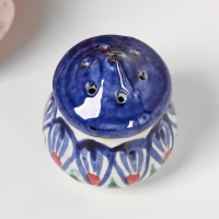 Солонка Риштанская керамика, синяя роспись Солонка Риштанская керамика, синяя роспись