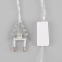 Гирлянда &laquo;Нить&raquo; 5 м с насадками &laquo;Клубки красно-голубые&raquo;, IP20, прозрачная нить, 20 LED, свечение тёплое белое, 220 В