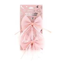 Заколка для волос, бант 7.5 см, 2 шт. Принцессы Заколка для волос, бант 7.5 см, 2 шт. Принцессы
