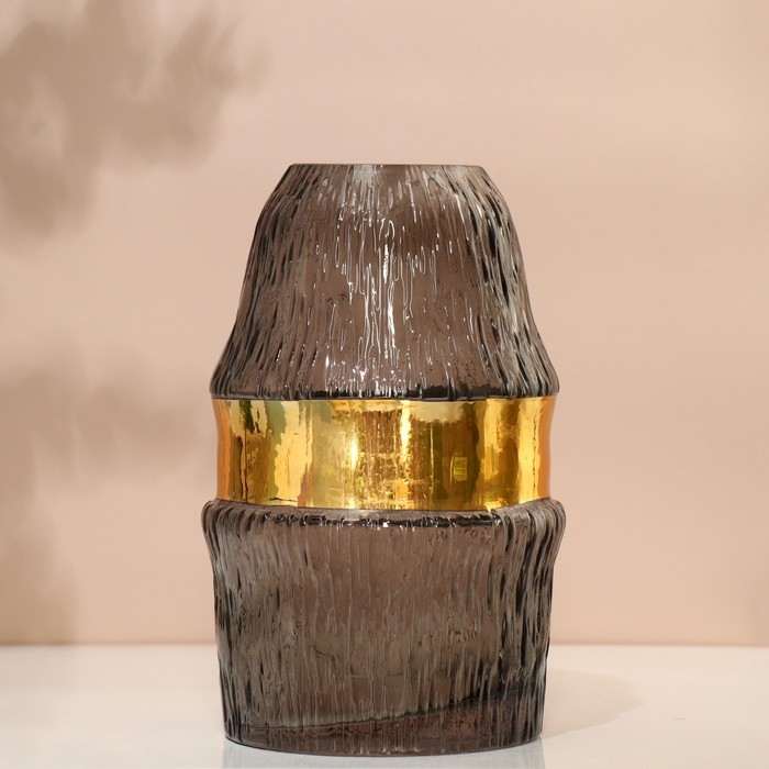 Ваза для цветов &laquo;Фьюжн&raquo; из прозрачного стекла 23,5&times;15,5&times;15,5 см