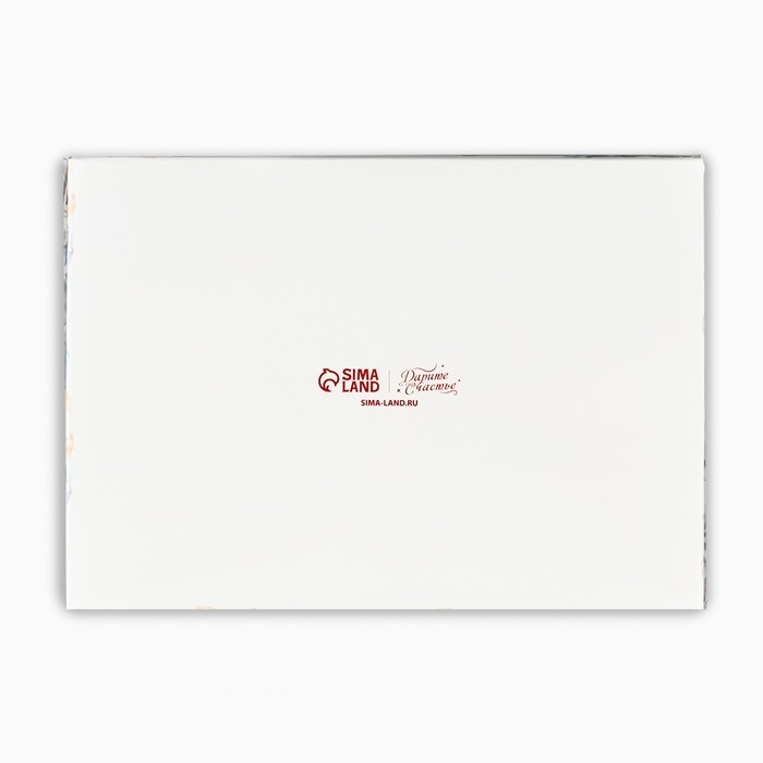 Коробка под 6 конфет с ячейками &laquo;Снежный городок&raquo;, 10 х 14.5 х 3 см, Новый год