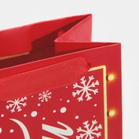 Пакет под бутылку &laquo;С Новым годом!&raquo;, 13 х 36 х 10 см, Новый год