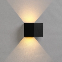 Светильник фасадный &laquo;Куб&raquo;, FSD-063, 6 Вт, 3000К, регулир. луч, IP65, 220 В, пластик, черный   100842