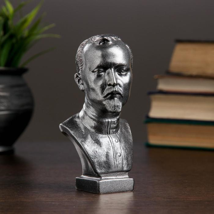 Бюст Дзержинский малый металлик 6х12х6см Бюст Дзержинский малый металлик 6х12х6см