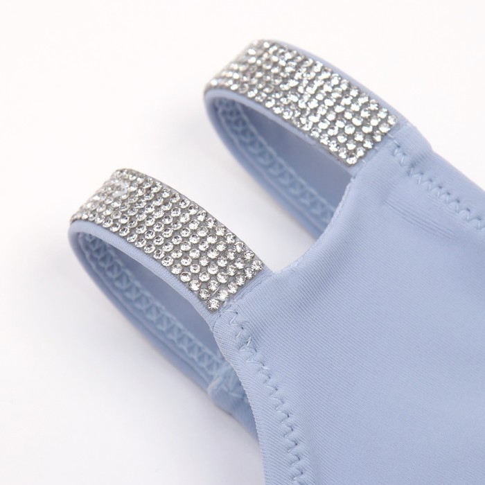 Купальник женский раздельный MINAKU со стразами цвет голубой, размер 42