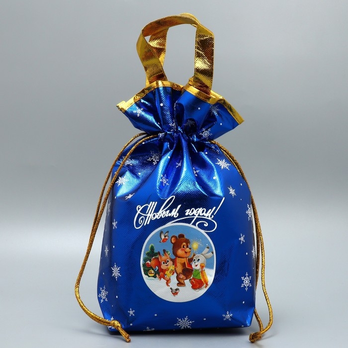 Пакет-мешок из нетканного материала «Новогодняя компания», 25 х 32 см, Новый год Пакет-мешок из нетканного материала «Новогодняя компания», 25 х 32 см, Новый год