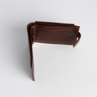 Зажим для купюр на кнопке, цвет коричневый Зажим для купюр на кнопке, цвет коричневый