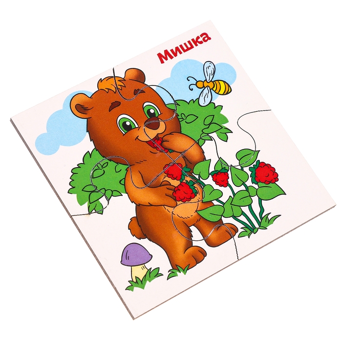 Развивающие пазлы из дерева &laquo;Лесные животные&raquo;