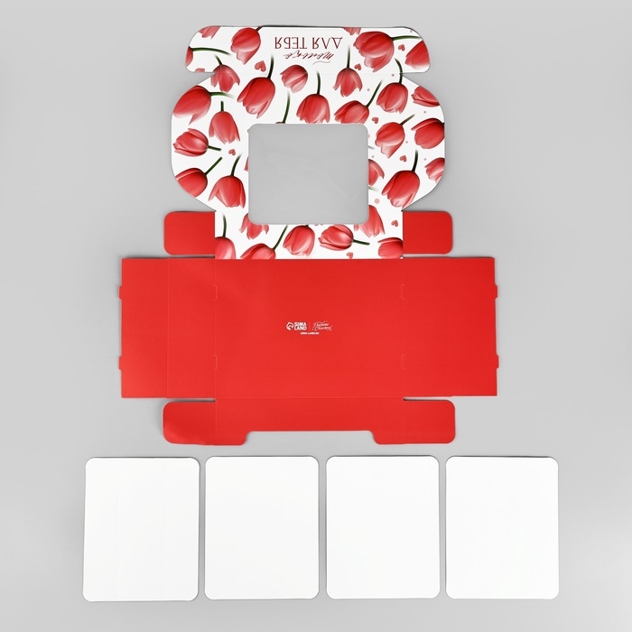 Коробка для эклеров с вкладышами «Для тебя», 20 х 15 х 5 см Коробка для эклеров с вкладышами «Для тебя», 20 х 15 х 5 см