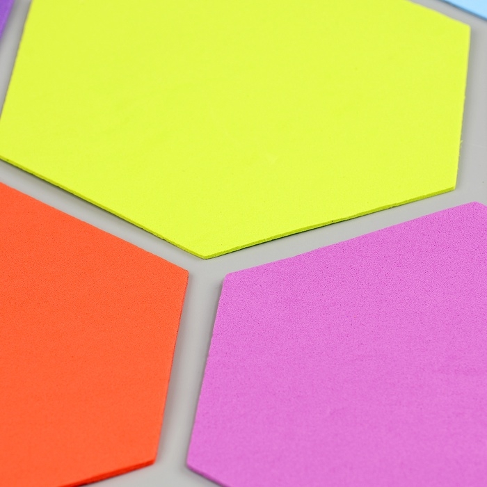 Набор фигурок из EVA "Шестиугольник", 12 шт, цвет МИКС