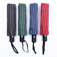 Зонт автоматический &laquo;Полосы&raquo;, 3 сложения, 8 спиц, R = 47/55 см, D = 110 см, цвет МИКС