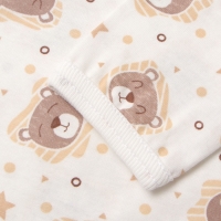 Комплект для новорожденного (боди/штанишки) "Львята", цвет молочный, рост 62 см