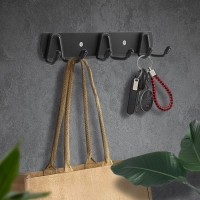 Вешалка CAPPIO CVT003, металлическая, трёхрожковая, цвет черный Вешалка CAPPIO CVT003, металлическая, трёхрожковая, цвет черный