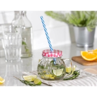 Кружка стеклянная с крышкой и трубочкой «Тыковка», 400 мл, 12,5×10 см, цвет МИКС Кружка стеклянная с крышкой и трубочкой «Тыковка», 400 мл, 12,5×10 см, цвет МИКС
