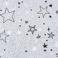 Бумага упаковочная крафтовая &laquo;Звёздочки&raquo;, 1 лист, 70 х 100 см