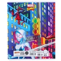 Тетрадь в линейку 18 листов, 5 видов МИКС, обложка мелованный картон, &laquo;Человек-паук&raquo;