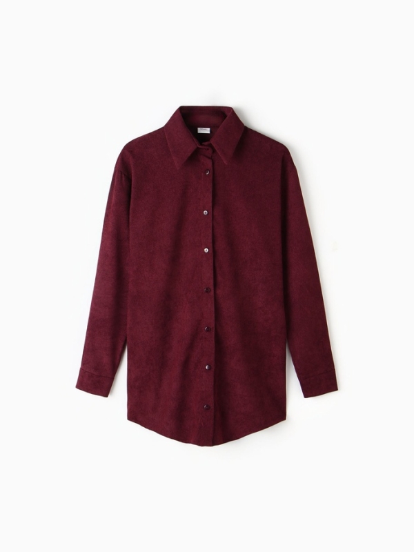 Рубашка женская (1), MINAKU, цвет бордовый, р-р 48