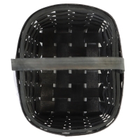 Корзина плетёная, с кружевом, 22&times;17&times;11 см, ручка h=16 см, ива, серая