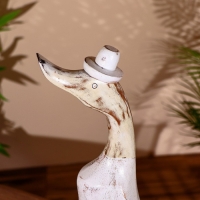 Сувенир "Утка в белом" дерево 45 см