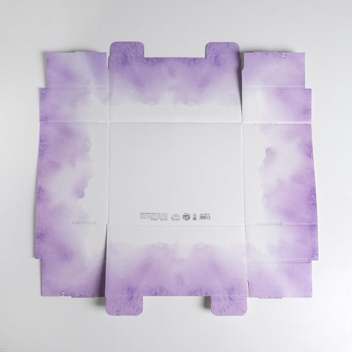 Коробка подарочная складная, упаковка, &laquo;Лаванда&raquo;, 31 х 25.5 х 16 см