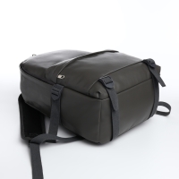 Рюкзак школьный на молнии, 3 кармана, цвет серый Рюкзак школьный на молнии, 3 кармана, цвет серый