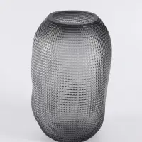 Ваза &laquo;Аллесио&raquo;, 30&times;20 см, стекло, чёрная