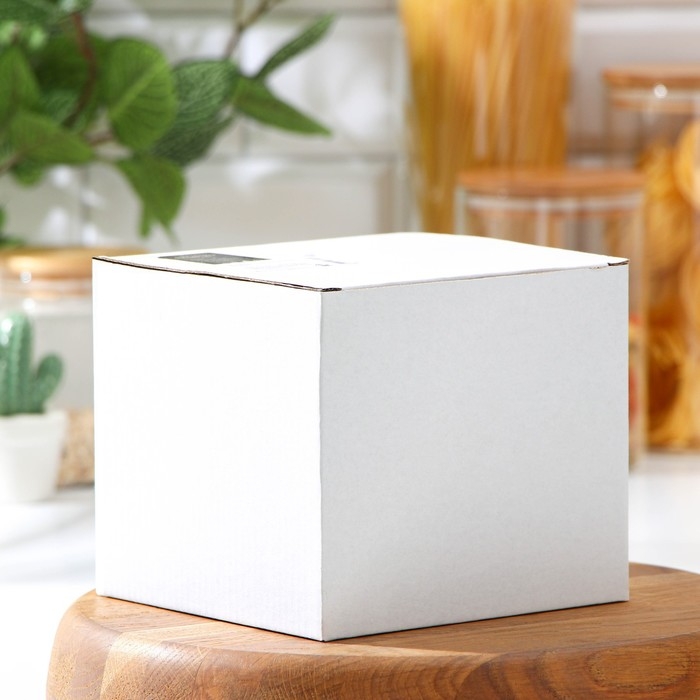 Банка стеклянная для сыпучих продуктов с бамбуковой крышкой Magistro &laquo;Эко&raquo;, 1,2 л, 11&times;13 см