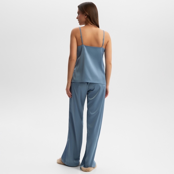 Комплект женский (майка, брюки) KAFTAN Комплект женский (майка, брюки) KAFTAN "Silk" размер 48, голубой