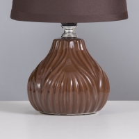 Лампа настольная &laquo;Уго&raquo; 1&times;40 Вт Е14 коричневый 14.5&times;14.5&times;24 см