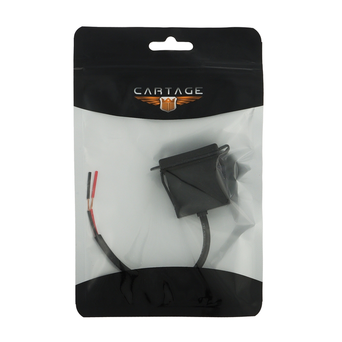 Разъем USB с проводом 12,5 см, 2 pin, 2.1 А, 12 В, черный Разъем USB с проводом 12,5 см, 2 pin, 2.1 А, 12 В, черный