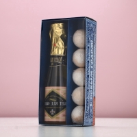 Подарочный набор ЧИСТОЕ СЧАСТЬЕ &laquo;Для тебя&raquo;: гель для душа шампанское 250 мл и бомбочки для ванны 5х40 г, Новый Год