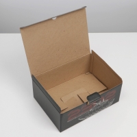 Коробка подарочная сборная, упаковка, &laquo;23 февраля, танк&raquo;, 30 х 23 х 12 см