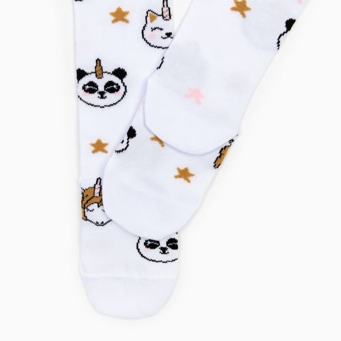 Колготки детские KAFTAN Колготки детские KAFTAN "Зверята", 104-110 см, белый