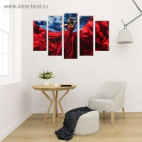 Модульная картина "Леди стиль" (2-23х52; 2-24х70; 1-24х80) 120х80см Модульная картина "Леди стиль" (2-23х52; 2-24х70; 1-24х80) 120х80см